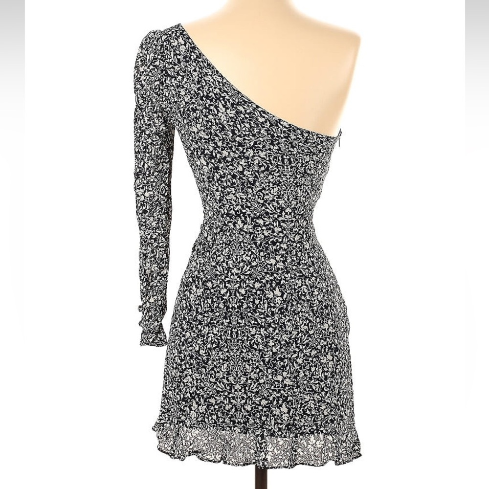 Reformation One Shoulder Dress - Gem